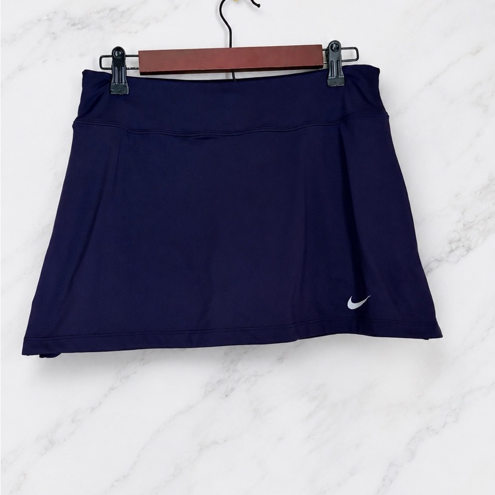 NIKE DRI FIT PURPLE TENNIS PICKLEBALL GOLF SKORT WITH COMPRESSION SHORTS